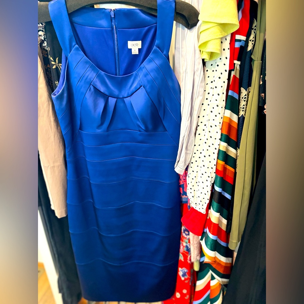 Royal blue Cache Dress- knee length